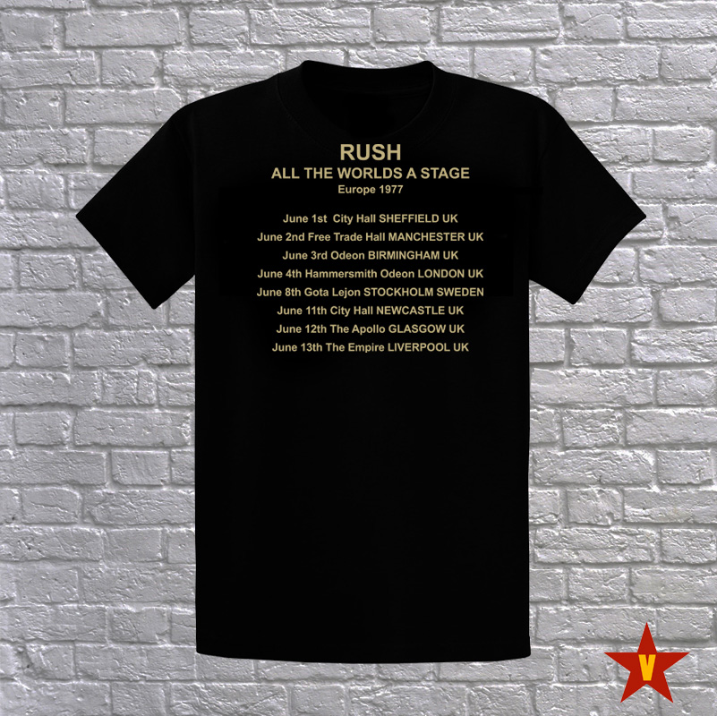 Rush T-European Tour 1977 - Image 2