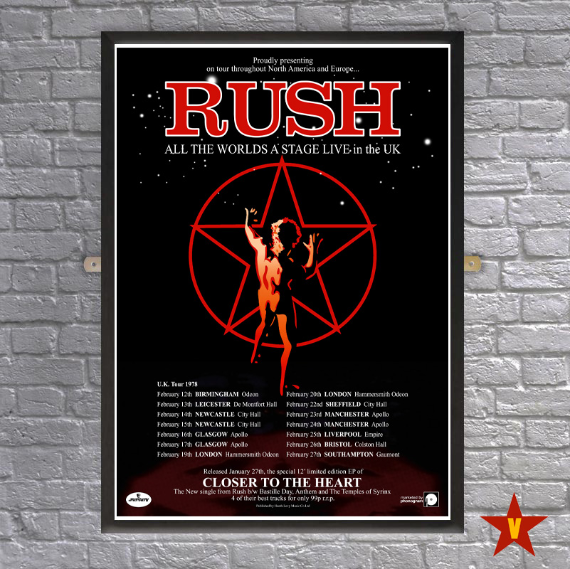 Rush UK Tour 1978